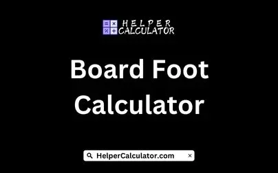 Board Foot Calculator
