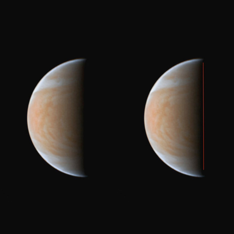 Venus cerca de la dicotom�a en la fase 0.50