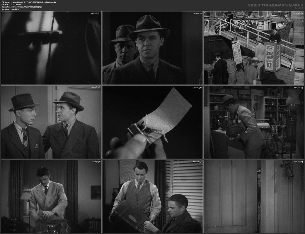 Secret Agent X-9 (1937) S01E01 Modern Pirates.mkv