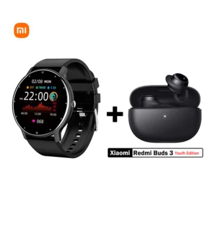 Linio: Smartwatch ZL02 + Redmi Buds 3 Lite 
