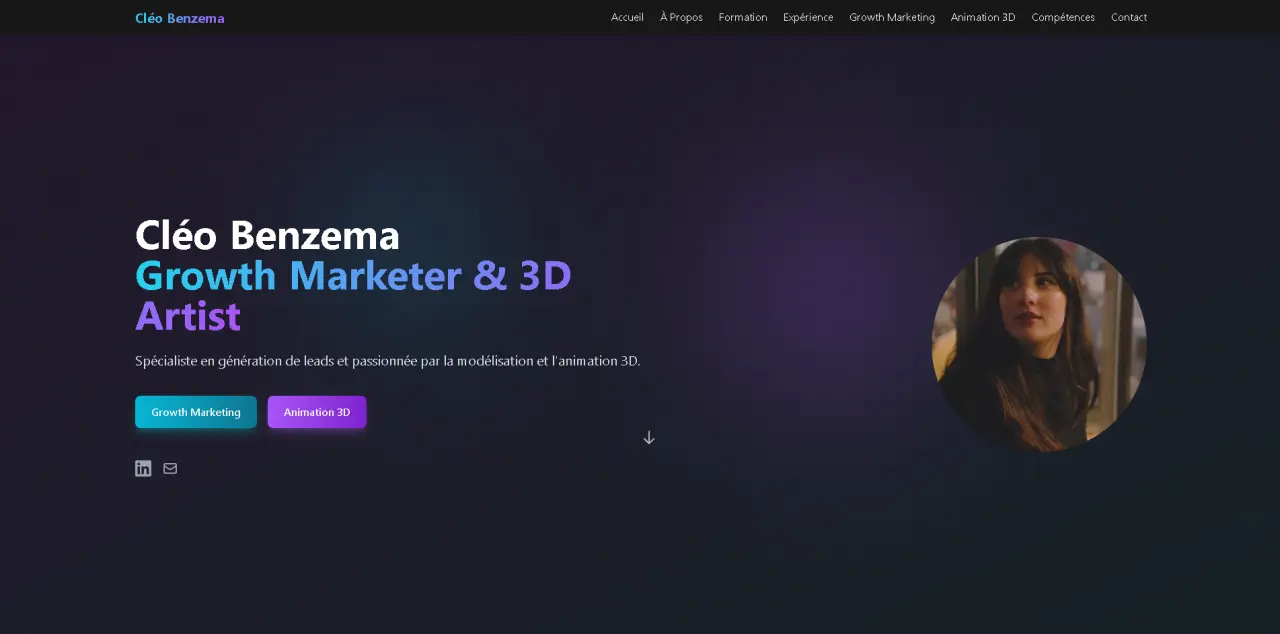 Portfolio Cléo Benzema - Growth Marketing Expert