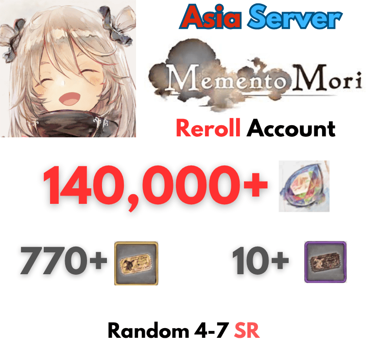[Global] MementoMori Starter Account Asia 