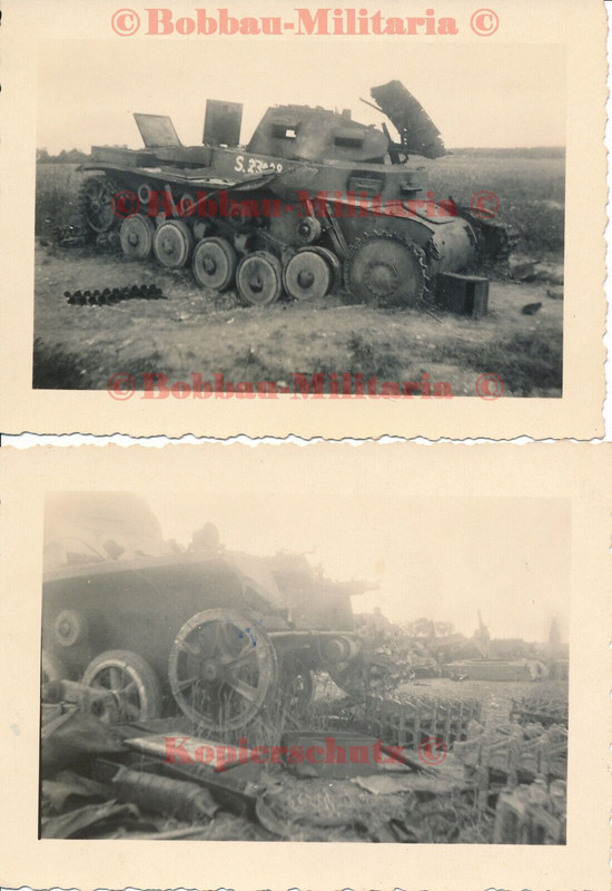 Frankreich Belgien Mai 1940 zerstörte Wehrmacht Panzerkampfwagen Panzer II