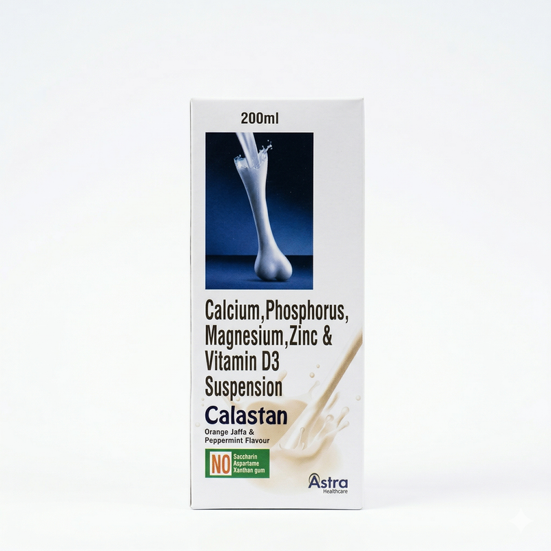 Calastan D3 Suspension: Bone Health with Calcium, Magnesium, Zinc and Vitamin D3