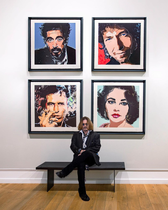 Johnny Depp gana millones de dólares con sus pinturas