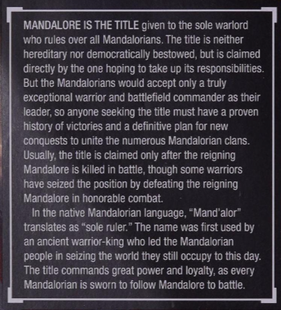 Bested Mandalore the greatest warrior