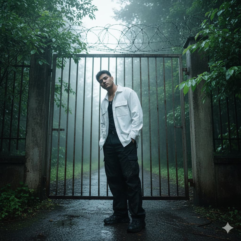 Туманный урбан-портрет по фото нейросеть