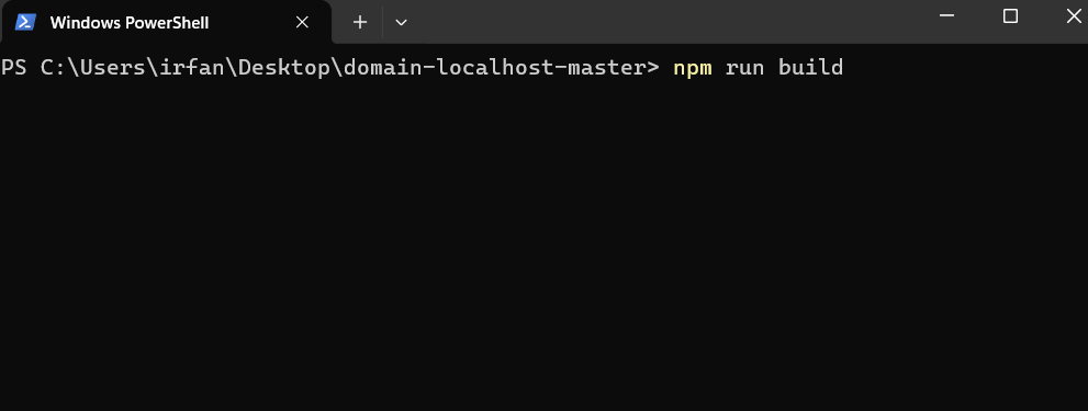 npm run build