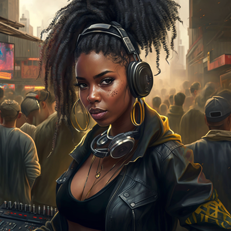 YTVRetro-black-womancyberpunkdj4-Krealisticcrowd-in-background-adde9f33-4968-413b-8015-aa84a1cfd7c7.png