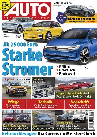 Cover: Auto Strassenverkehr Magazin No 09 vom 30  März 2023