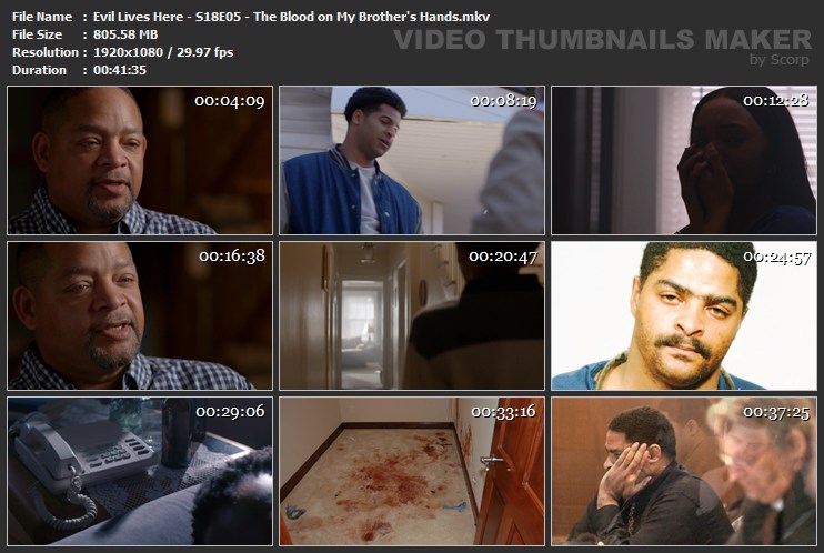 Evil Lives Here - S18E05 - The Blood on My Brother's Hands.mkv