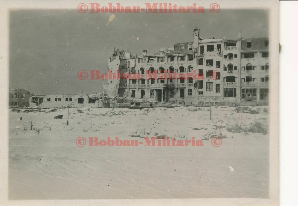 Belgien Flandern Westende Middelkerke Marine-Art.Abt zerstörtes Hotel Haus