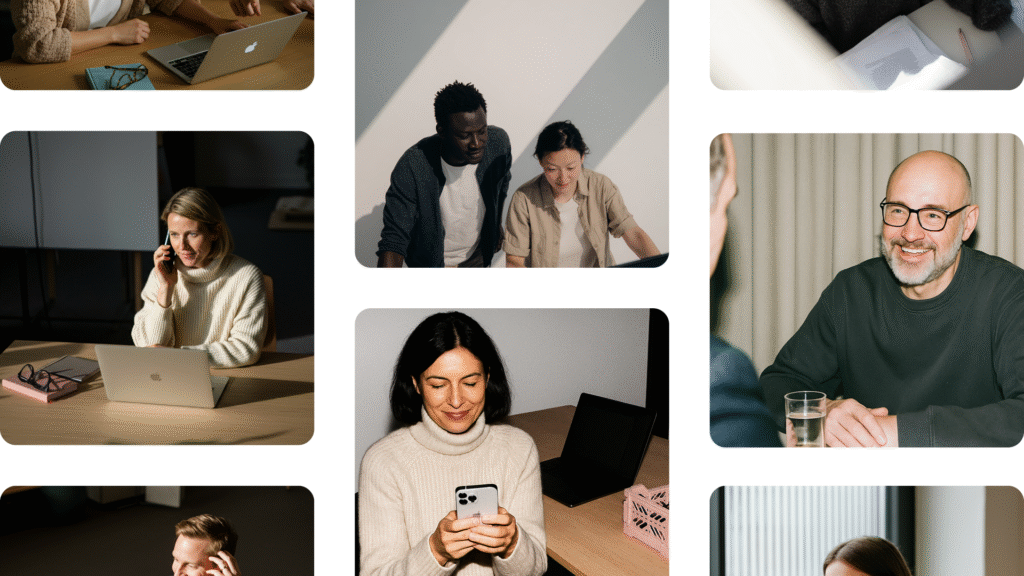 Bild kollage på för AI Business School