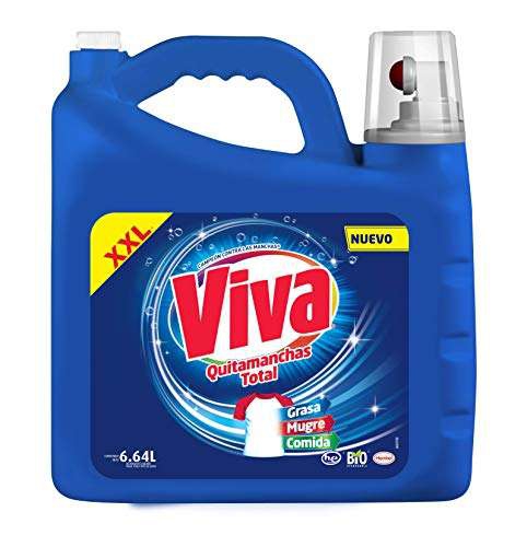 Amazon: Viva Quitamanchas Total Regular, Detergente líquido 6.64 L 
