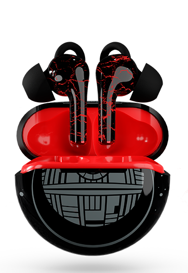 Los audífonos de un Lord Sith, listos para la batalla.