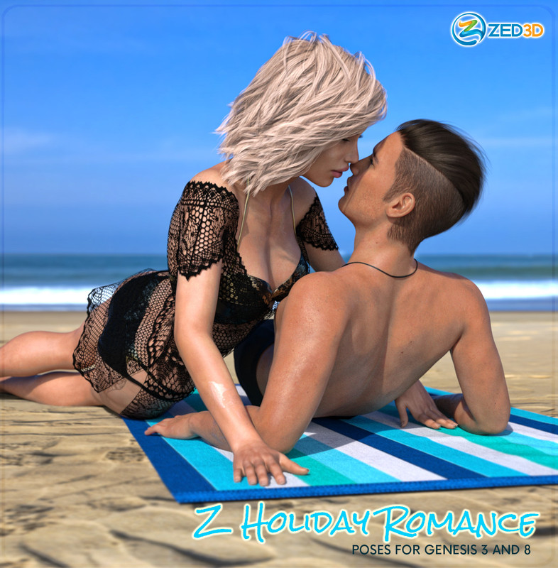 Z Holiday Romance - Couple Poses for Genesis 3 and 8 Z Holiday Romance - Couple Poses for Genesis 3 and 8