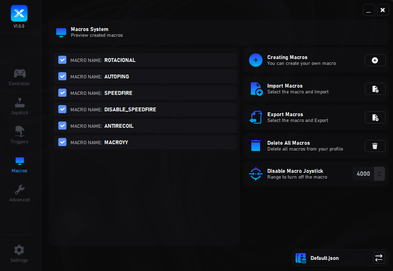Default Profile Example