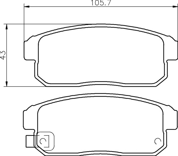 Ceramic Rear Brake Pad Set Ceramic Rear Brake Pad Set