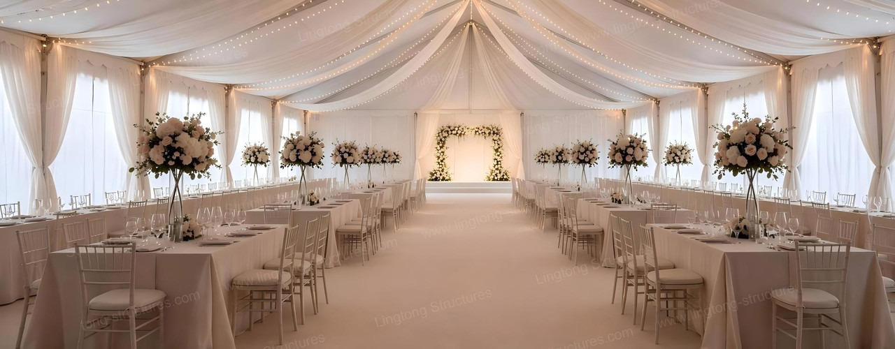 Wedding Event Tent - Romantic Outdoor Wedding Venue