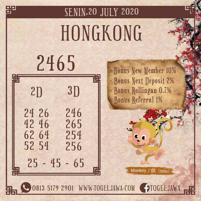 Prediksi Hongkong Tanggal 2020-07-20