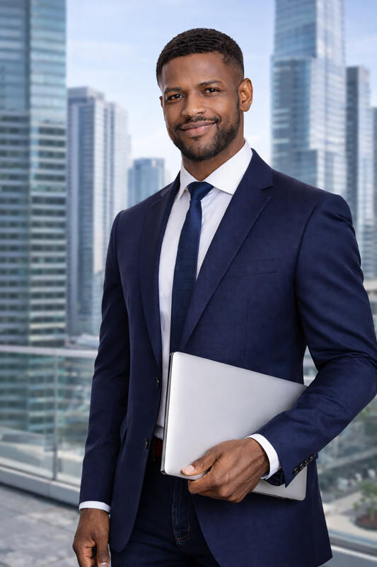 PMP certified African project manager