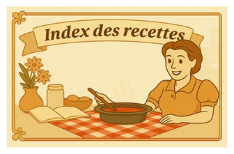  INDEX DES RECETTES” 