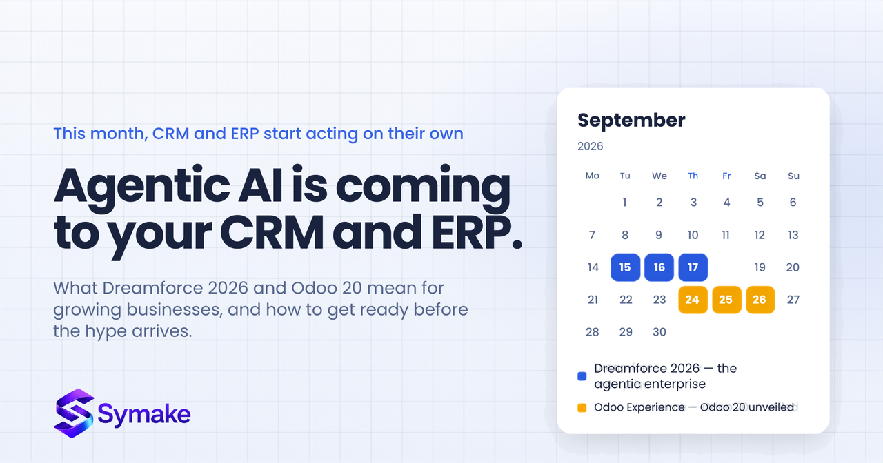 What Dreamforce 2026 and Odoo 20 Mean for Growing Businesses