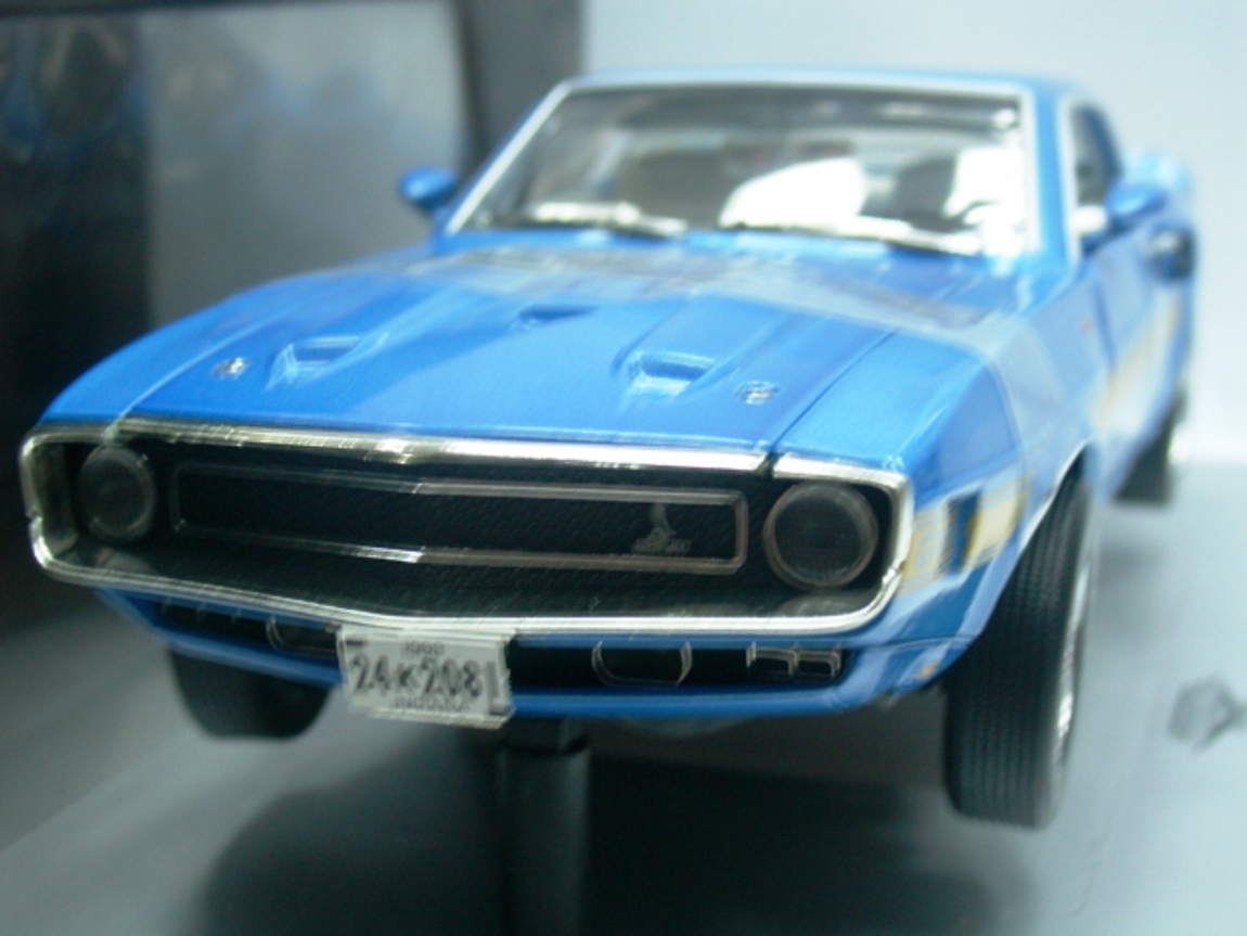 Details About Wow Extremely Rare Shelby Mustang Gt500 428 Cobra Jet 1969 H Blue1 18 Rc2 Ertl