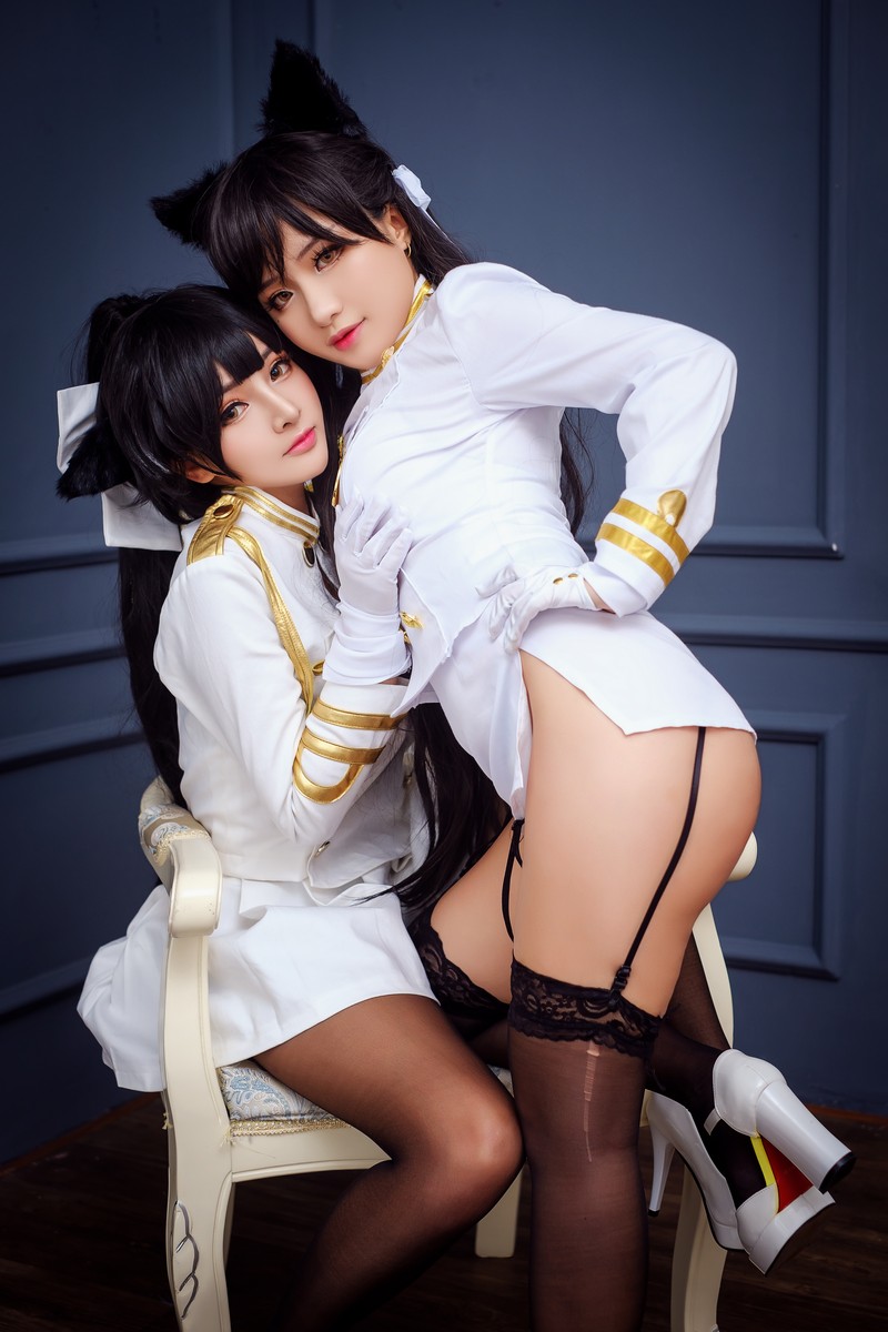 MiMi Chan 高雄 × 爱宕 Cosplay 碧蓝航线双人写真【23P-66M】插图2