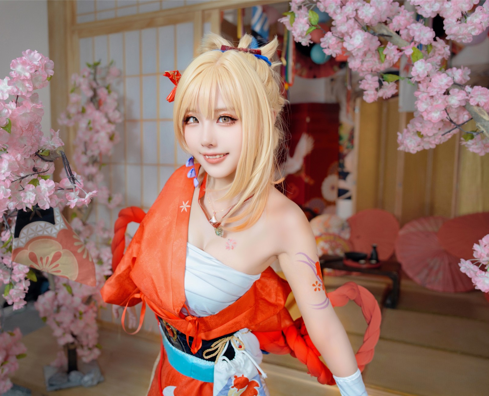 Demon 喵崽｜原神 宵宫 Yoimiya Cosplay 高清写真合集插图2