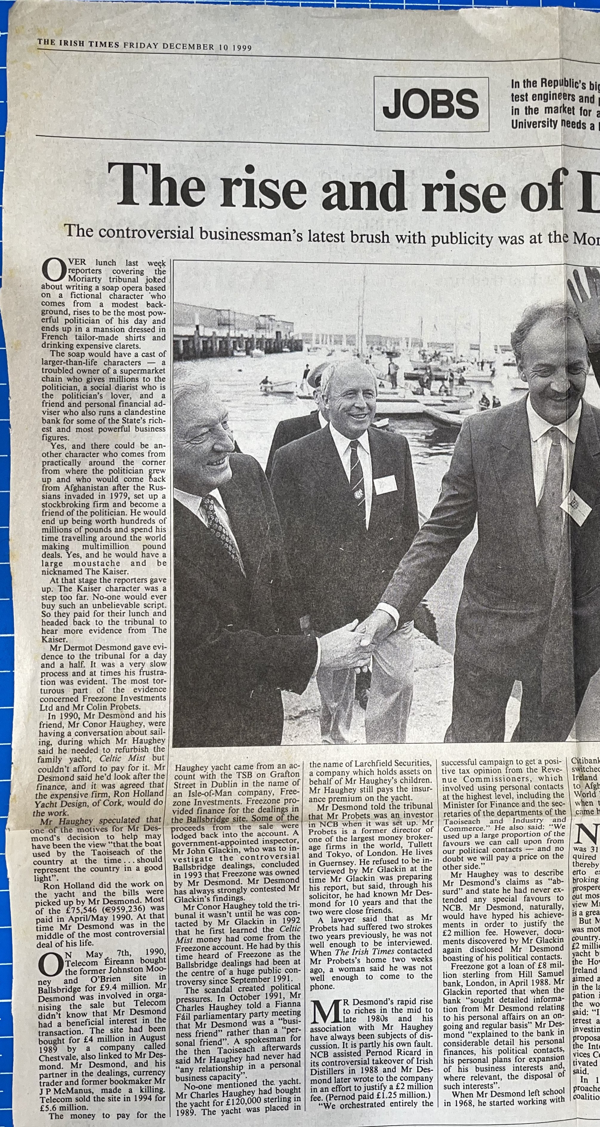 Dermot Desmond Irish Times 10 Dec 1999 1 2 IMG 7233 — Postimages