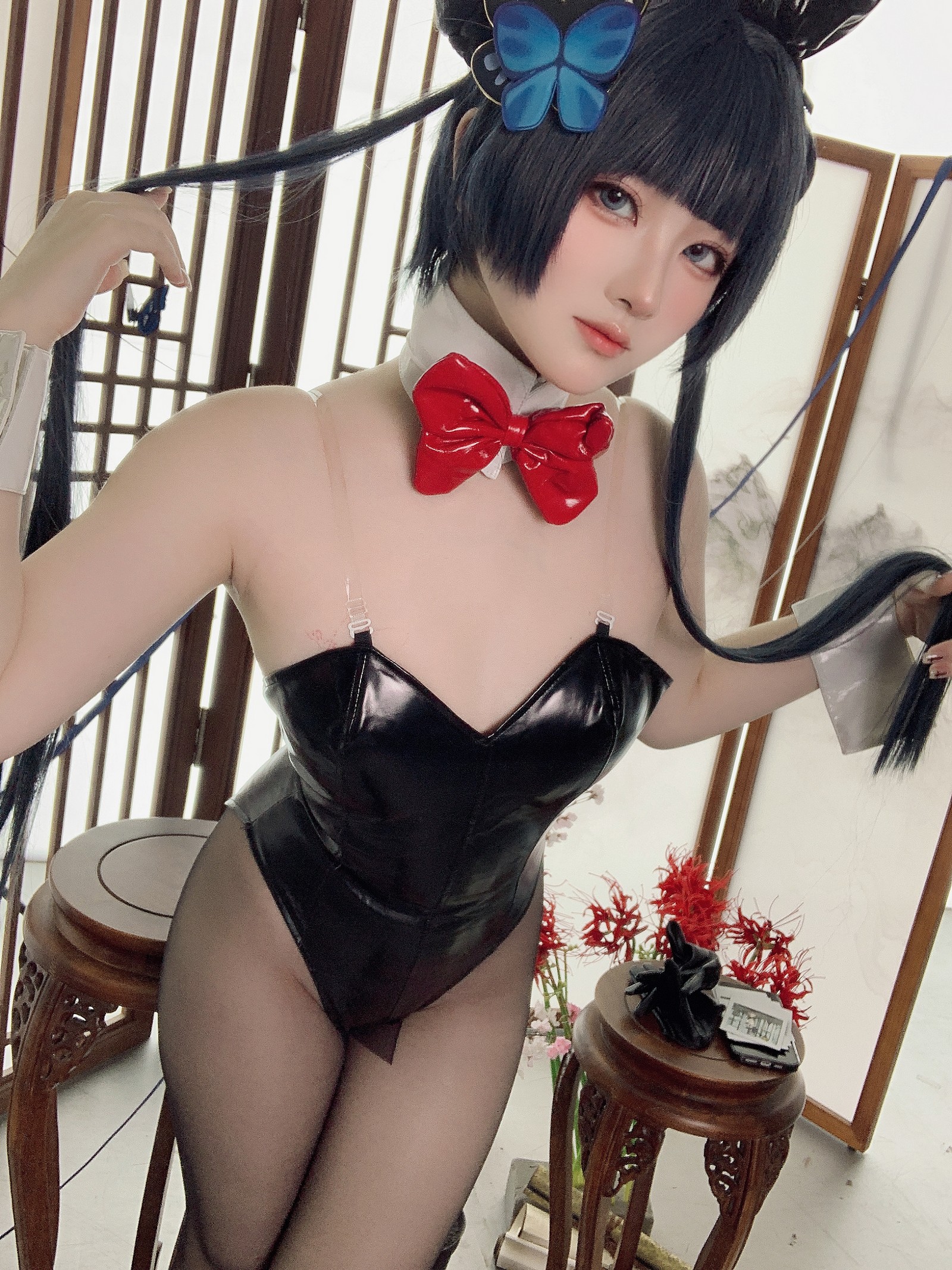 屿鱼 Yuyu 蔚蓝档案 龙华妃咲 兔女郎 Cosplay 写真集（40P｜268MB）插图3