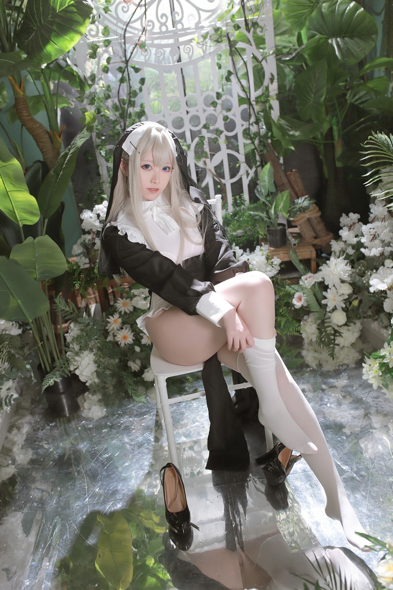 Asagiriai（愛ちゃん）修女Cosplay写真图集 修女主题高清美图 56P (717MB)插图
