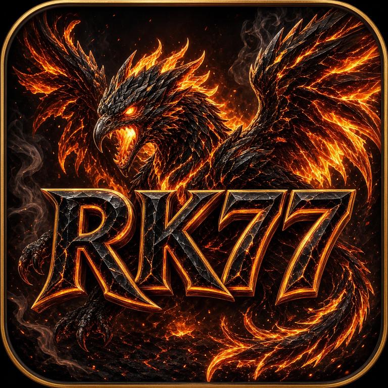 Banner Aplikasi RK77 dengan akses permainan digital