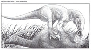 https://i.postimg.cc/m11TNnCh/deinonychus-kills-a-small-hadrosaur-purnells-book-of-dinosaurs-and-prehistoric-animals.jpg