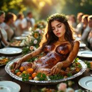 Garden wedding w served Brownhair Serie B 0 84