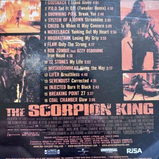 Music From and Inspired by the Motion Picture The Scorpion King : Various Artists : CD