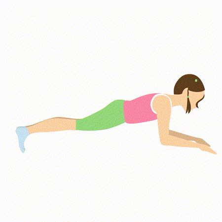 Forearm Plank / Makara Adho Mukha Svanasana(beginner level-IGIYS)