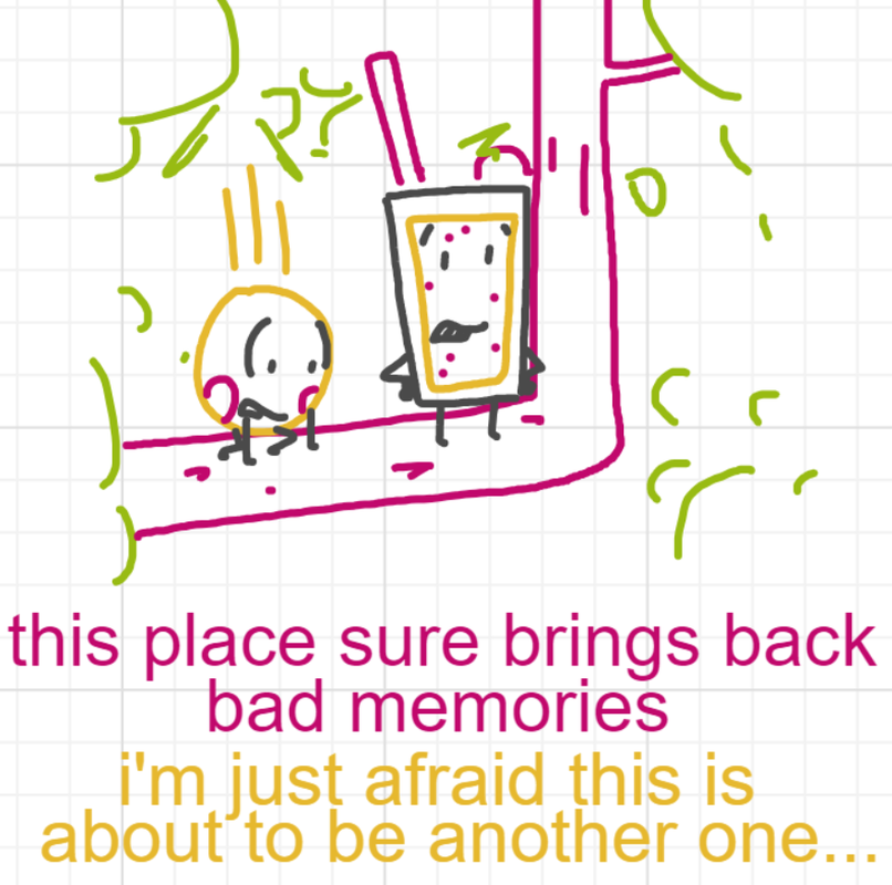 A panel from A Murder On The, episode six of the Board Boards object show by Furretwalk/WalkingFurret.