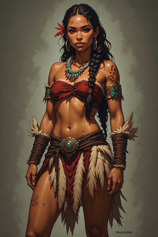 naked-polynesian-girl-warrior-(10)