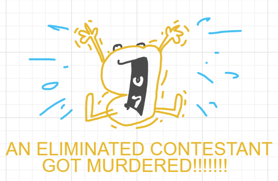 A panel from A Murder On The, episode six of the Board Boards object show by Furretwalk/WalkingFurret.