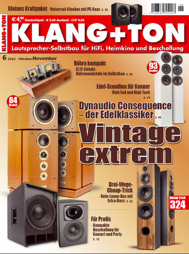 Cover: Klang und Ton Magazin No 06 Oktober-November 2022