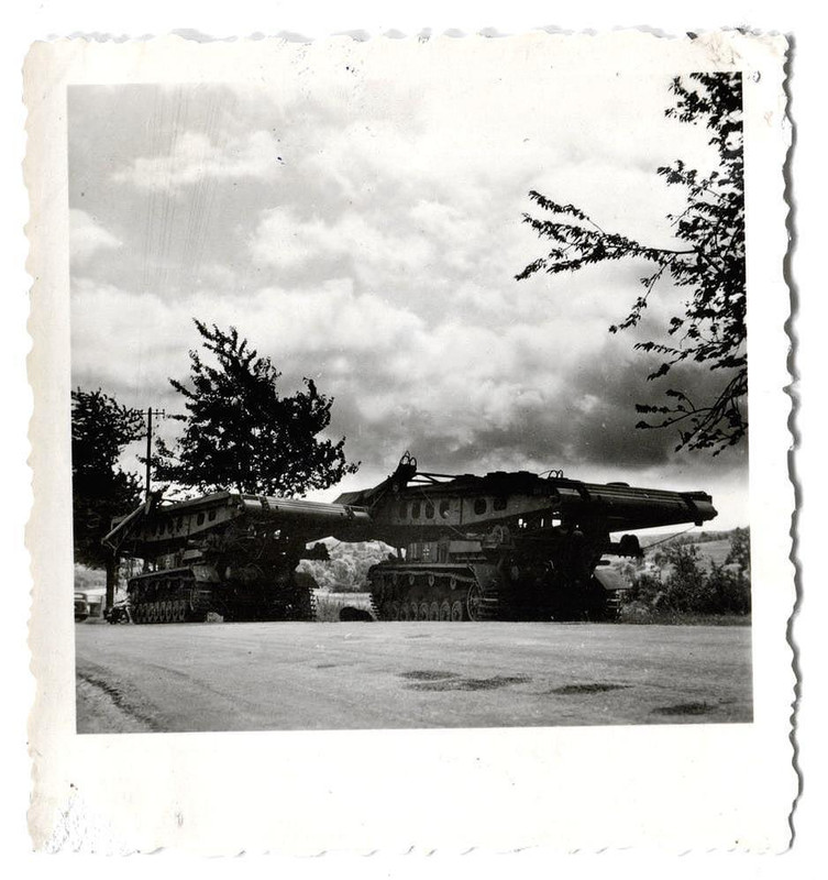 altes Foto Deutscher Brückenlegepanzer