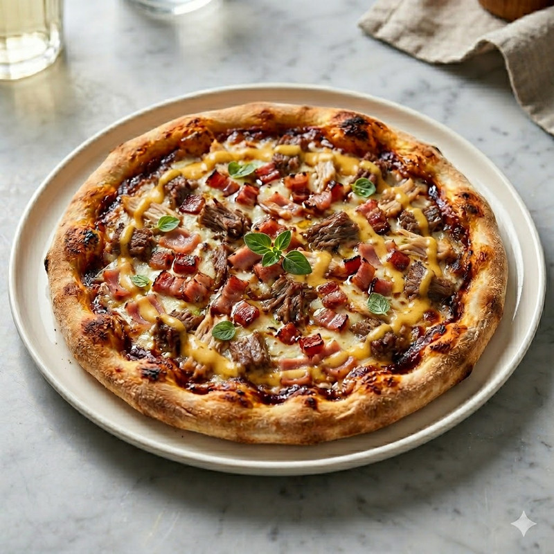 Pizza BBQ Cheddar (33 Cm.)