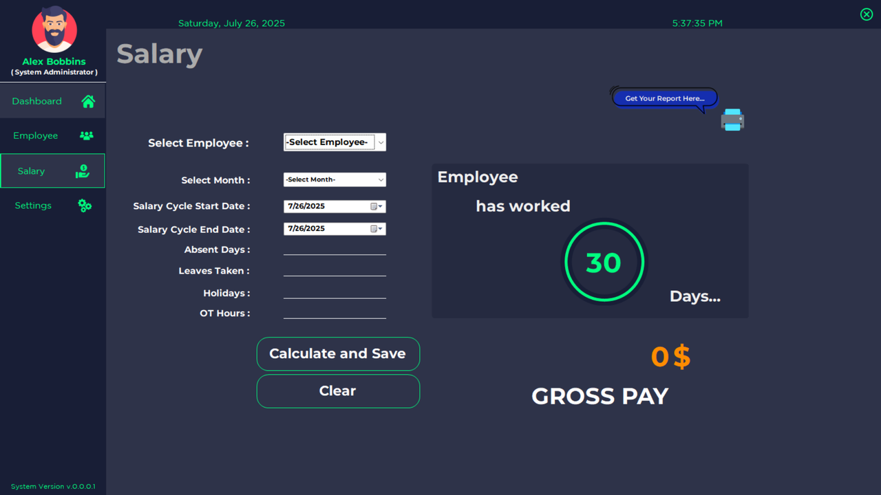 Payroll Management System Screenshot 3
