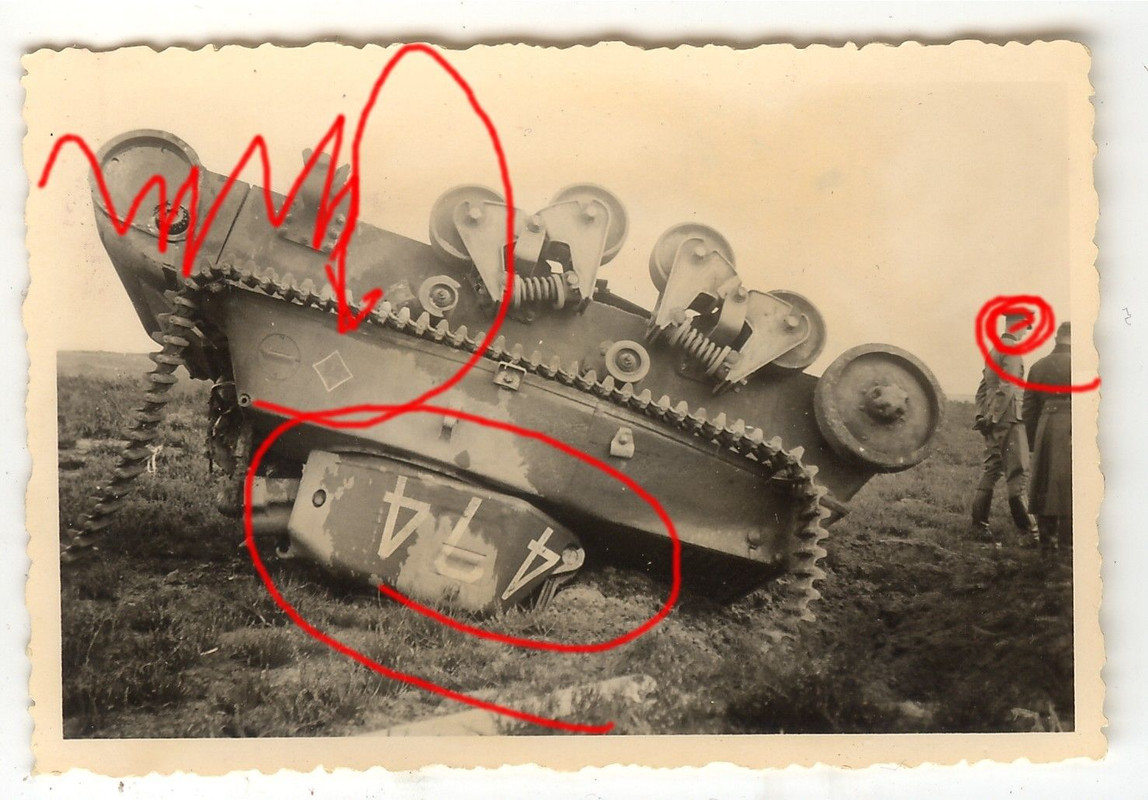 Frankreich französischer Panzer - Char Hochtkiss