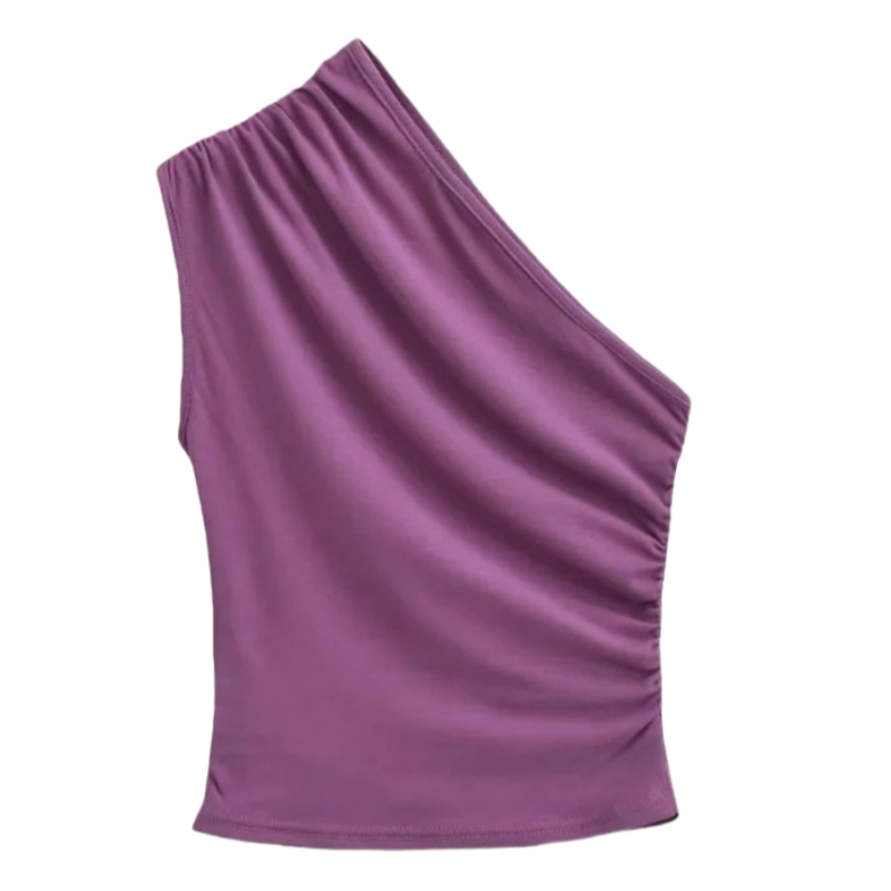 Hollowed-out backless halter top