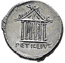 Glosario de monedas romanas. TEMPLO. 12