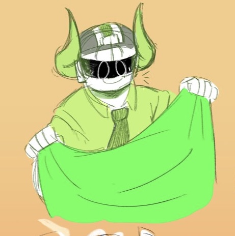 boombox holding a green flag, requested by booster stream