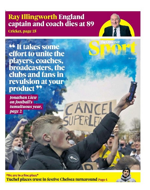 The Observer Sport – 26 December 2021